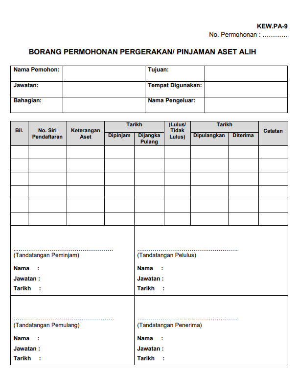 BORANG & DOKUMENTASI